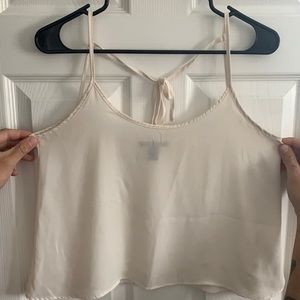 Cream colored tank top